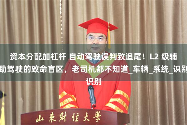 资本分配加杠杆 自动驾驶误判致追尾！L2 级辅助驾驶的致命盲区，老司机都不知道_车辆_系统_识别