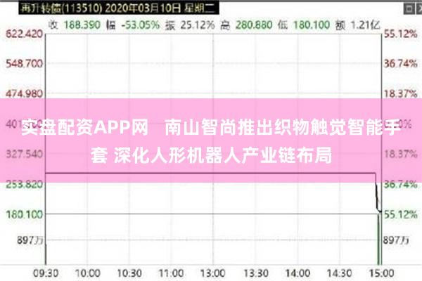 实盘配资APP网   南山智尚推出织物触觉智能手套 深化人形机器人产业链布局