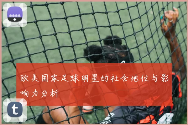 欧美国家足球明星的社会地位与影响力分析