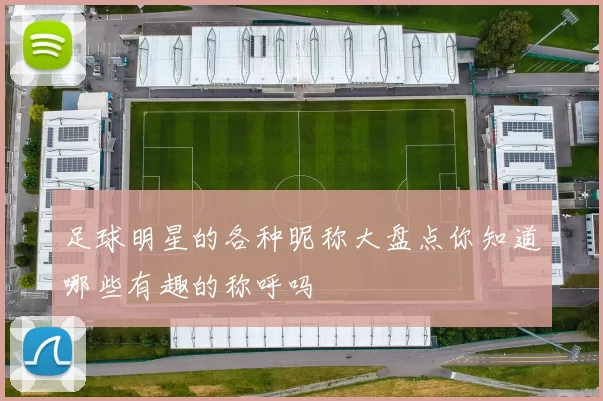 足球明星的各种昵称大盘点你知道哪些有趣的称呼吗