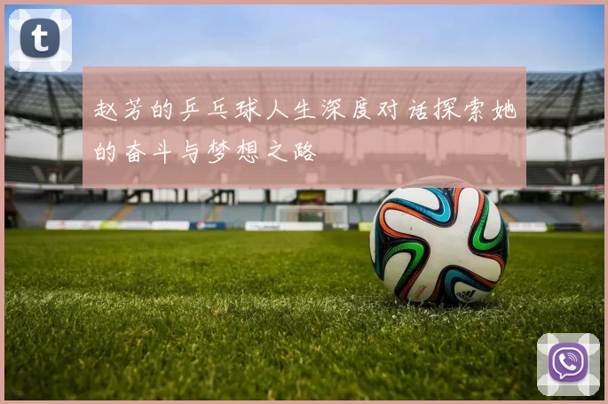赵芳的乒乓球人生深度对话探索她的奋斗与梦想之路
